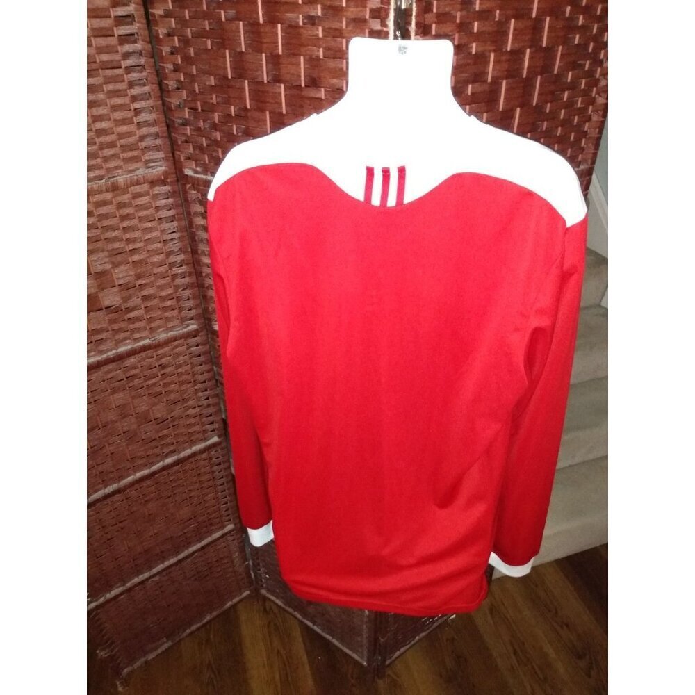 NWT Men's Adidas Climalite Long Sleeve Soccer Jersey Shirt XL Loose Fit - Picture 2 of 6